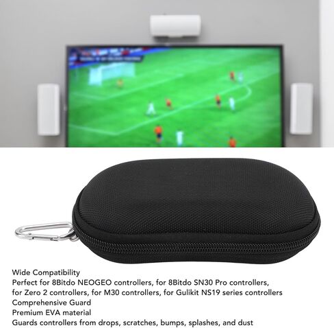Hard Shell Controller Travel Case for 8Bitdo NEOGEO, Portable Protective Carrying Case for 8Bitdo SN30 Pro, for Zero 2 Controller, for M30 Controller, for NS19 Series in Saudi Arabia