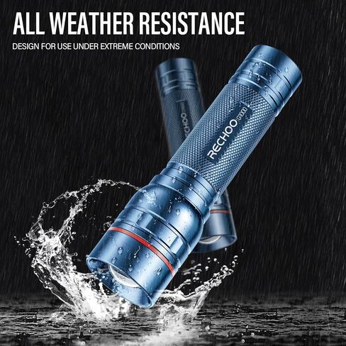 Rechargeable Flashlights High Lumens, G1000 Super Bright Flash Light Pink, Small Zoomable LED Flashlight with 3 Lighting Modes, Portable Tactical Flashlight for Camping Essentials, Gift for Women in Saudi Arabia