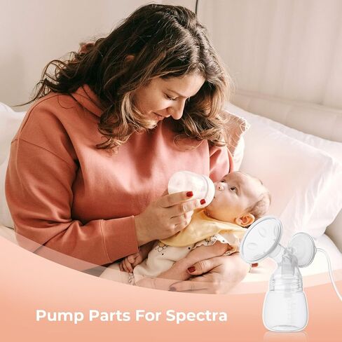Breast Pump Parts Compatible with Spectra Replacement Pump Parts, Spectra Bottles, Spectra Pump Parts, Spectra Breast Pump, Spectra s1/s2/9 Plus, Not Original Accessories, 2 Count in Saudi Arabia