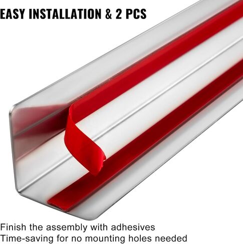 VEVOR واقيات زوايا من الفولاذ المقاوم للصدأ مقاس 0.5 × 0.5 × 48 بوصة، مجموعة من 5 واقيات زوايا 20 Ga 304 من الفولاذ المقاوم للصدأ بزاوية 90 درجة لحماية الجدار والديكور in Kuwait