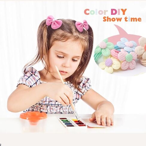 BQUBO Baby Girl Bows and Headbands Soft Nylon Hairbands Elastics Handmade Girls Flower Hair Accessories for Newborn Infant Toddlers Kids 10 Pack in Saudi Arabia