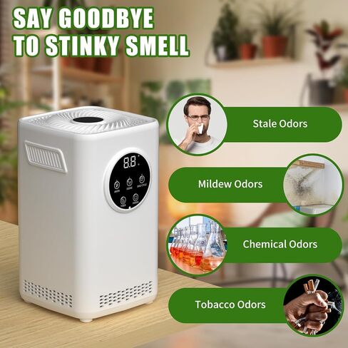 Ozone Negative Ion Generator,25,000mg/h Digital Touch Commercial Ozonator Odor Removal Machine,Industrial O3 Ionizer Air Purifier Deodorizer for Home Car Pet in Saudi Arabia
