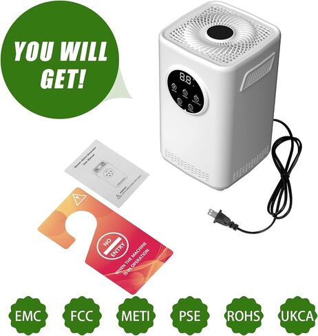 Ozone Negative Ion Generator,25,000mg/h Digital Touch Commercial Ozonator Odor Removal Machine,Industrial O3 Ionizer Air Purifier Deodorizer for Home Car Pet in Saudi Arabia