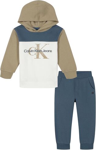 Calvin Klein baby-boys 2pc Fleece Jog Set in Kuwait