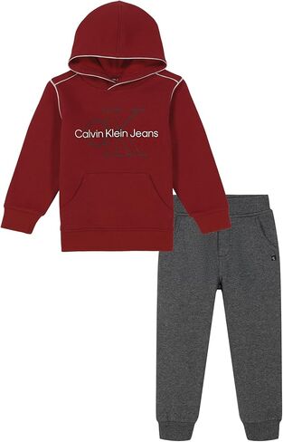 Calvin Klein baby-boys 2pc Fleece Jog Set in Kuwait