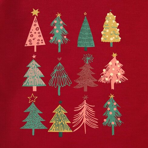 CM C&M WODRO Toddler Boy Girl Christmas Sweatshirt Christmas Trees Crewneck Pullover Shirt Little Kid Xmas Holiday Outfit Top in Kuwait