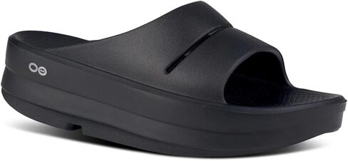 صنادل OOFOS OOmega النسائية للتعافي - أحذية خفيفة الوزن للتعافي تقلل الضغط على القدمين والمفاصل والظهر ويمكن غسلها في الغسالة in Kuwait