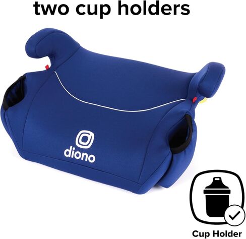 ديونو سولانا، بدون مزلاج، مجموعة من 3 مقاعد سيارة معززة بدون ظهر، خفيفة الوزن، أغطية قابلة للغسل في الغسالة، حاملات أكواب، أزرق in Kuwait