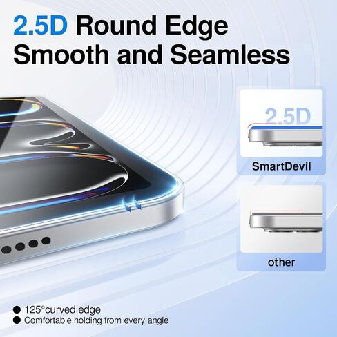 SmartDevil 2 Pack Screen Protector for iPad 10th Generation 10.9 Inch 2022 with Easy Installation SmartPull Box, 9H Clear Tempered Glass Film, Anti-Shatter, Bubble Free,Dust-Free in Kuwait