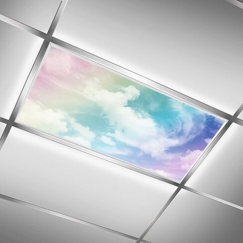 Fluorescent Light Cover for Classroom - 2 Pcs Special Clouds Magnetic Fluorescent Light Covers for Office Classroom Home Drop Ceiling, 4 X 2 Feet in Saudi Arabia