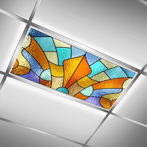 Fluorescent Light Cover for Classroom - 2 Pcs Special Clouds Magnetic Fluorescent Light Covers for Office Classroom Home Drop Ceiling, 4 X 2 Feet in Saudi Arabia