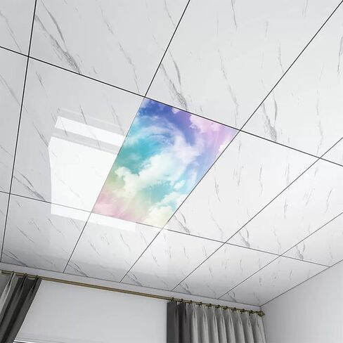 Fluorescent Light Cover for Classroom - 2 Pcs Special Clouds Magnetic Fluorescent Light Covers for Office Classroom Home Drop Ceiling, 4 X 2 Feet in Saudi Arabia