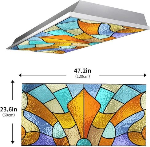 Fluorescent Light Cover for Classroom - 2 Pcs Special Clouds Magnetic Fluorescent Light Covers for Office Classroom Home Drop Ceiling, 4 X 2 Feet in Saudi Arabia