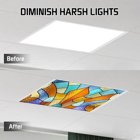Fluorescent Light Cover for Classroom - 2 Pcs Special Clouds Magnetic Fluorescent Light Covers for Office Classroom Home Drop Ceiling, 4 X 2 Feet in Saudi Arabia