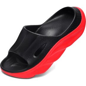 VIYEAR Womens Mens Recovery Slides with Comfortable Plantar Fasciitis Arch Support,Unisex Orthotic Walking Thick Cushion Sport Sandals Reduces Stress on Feet