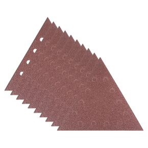 HARFINGTON 10pcs Hook & Loop Sandpaper 60 Grit 12 Holes Triangular Sanding Disc Sheets Mouse Detail Sander Papers Sanding Machine Sandpapers for Wood Metal in Saudi Arabia