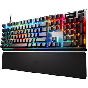 SteelSeries Apex Pro Gen 3 OmniPoint 3.0 HyperMagnetic Switches — Adjustable Actuation — Rapid Trigger — Game-Ready Presets — Protection Mode — Rapid Tap/SOCD — OLED — RGB — PBT Keycaps — USB-C