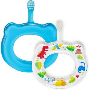 Baby Toothbrush Gentle, Extra Soft Bristles for Baby’s First Toothbrush | Easy Grasp No Overreach Infant Toothbrush | BPA Free| Baby Registry (Red & Wildflowers)
