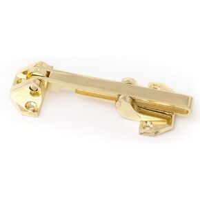 Defiant Door Security Guard Swing Bar Flip Lock,Safety for your Toddlers and Pets as a Secondary Protection and Reinforcement Bolt,Heavy Duty Hotel Door Latch for your Home and Office,Gold