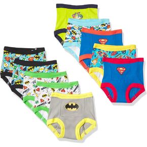 DC Comics Unisex Baby Toddler Potty Training Pants with Superman, Batman & Wonder Woman with Success Chart & Stickers
