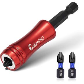 Strong Magnetic Bit Holder with screwdriver head magnetic ring, 1 Magnetic Drill Bit Holder, Three 25 MM PH2 Bits