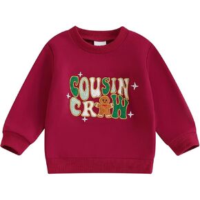 Toddler Girl Boy Christmas Outfit Long Sleeve Sweatshirts Xmas Letter Pullovers Tops Fall Winter Clothes