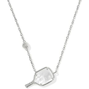 Kendra Scott Women's Pickleball Short Pendant Necklace Gold Ivory Mother of Pearl One size