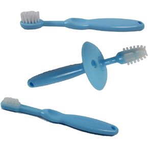 Sweetie Toothbrush Set (3 Pack)1-360° Silicone Baby Toothbrush Infant Training 2-Tooth Brush Age 0-2 Baby 3-Toothbrush, First Brush (Color May Vary)