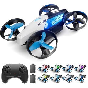 Drones for Kids 8-12 Mini Drone for Age 10-15 Boys Small Micro Indoor Nano RC Quadcopter,2-in-1 Remote Control Toy with 7+2Light Modes,5Flying Postures,Land Mode,Auto rotation,Circle Fly,Altitude Hold