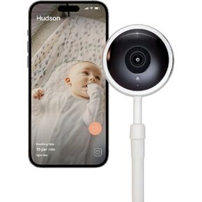 Baby Eye Smart Baby Monitor & Floor Stand, Zero Wearables, Sensor-Free Sleep Breathing Motion Tracker, Cry Detection, Night Vision, 2-Way Audio, AI Monitoring, Baby Camera with Phone App