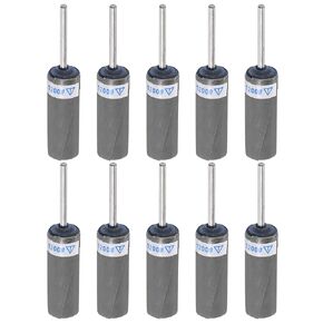 HARFINGTON 10pcs Abrasive Sandpaper Rolls 1200 Grit 2.35mm Shank Sanding Drums Sleeves Cylinder Grinding Head for Woodworking Glass Metal Polishing