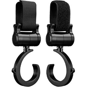 Baby Stroller Hooks for Bag Convenient Stroller Accessories Mommy Bag Hooks for Hanging Diaper Bags,Purse,Stroller Organizer,Universal Car Vehicle Back Seat Headrest Hooks- 2pack