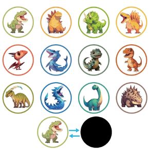 24pcs Potty Training Seat Magic Sticker, Reusable Potty Training Stickers Potty Targets Stickers Training Toilet Target Stickers Color Changing Pee Stickers for Boys Kids (Wildlife)