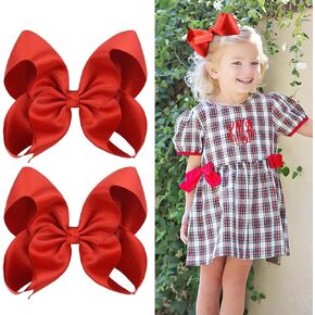 5.5 بوصة 2 قطعة من فيونكات الشعر الذهبية الصفراء للفتيات من شريط Grosgrain ملحقات شعر الأطفال الصغار مع مشابك التمساح للأطفال الصغار والبنات والأطفال المراهقين in Kuwait