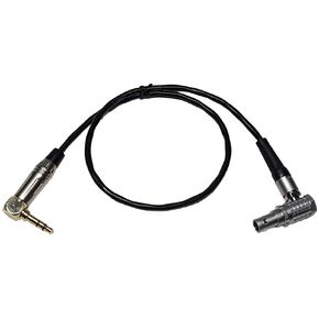 Tentacle 3.5mm TRS to Right Angle LEMO 5-pin Timecode Cable for Arri Alexa Mini/LF/XT, Sound Devices 644, Zaxcom, Lockit, Deity TC-1, 16-Inches