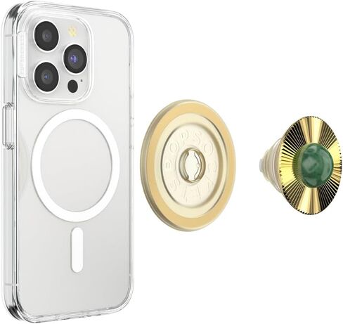 مقبض هاتف دائري من PopSockets متوافق مع MagSafe، يتضمن حلقة محول، حامل هاتف، متوافق مع الشحن اللاسلكي - المعكرونة in Saudi Arabia