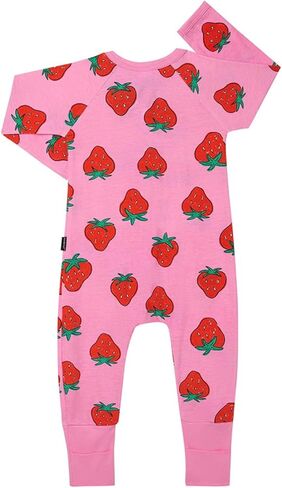 بدلة بوندز بيبي زيبي ووندرسويت - الفراولة والسكر الوردي، طباعة L8r in Kuwait