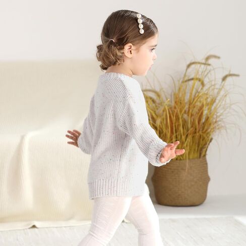 Baby Girl Boy Sweater Toddler Fall Winter Long Sleeve Knit Sweaters Infant Warm Speckle Pullover Outfits for 6M-3T in Saudi Arabia