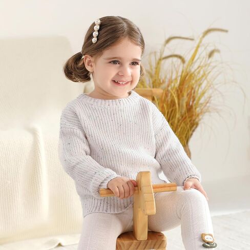 Baby Girl Boy Sweater Toddler Fall Winter Long Sleeve Knit Sweaters Infant Warm Speckle Pullover Outfits for 6M-3T in Saudi Arabia