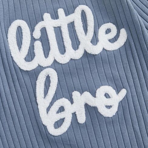 pengnight Newborn Baby Boys Girls Romper Long Sleeve Lil Bro Letter Print Solid Color Bodysuit Jumpsuit in Saudi Arabia