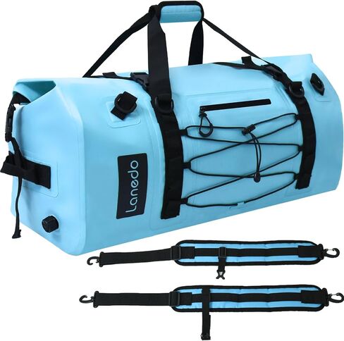 80L Duffle Travel Bag Waterproof Duffel Bag Marine Dry Bags Waterproof Backpack with Durable Straps & Handles for Kayaking Paddleboarding Boating Rafting Fishing Camping（Green） in Kuwait