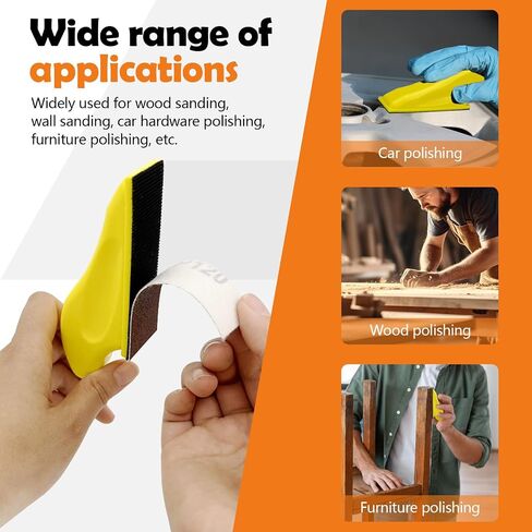 100 PCS Rectangle Micro Sander Kit 3.5" x 1" Detail Sand Paper 10grits Sanding Strip 60 to 2000 Grit Sandpaper Strips Sticky for Wood Metal Craft Tight Narrow Space (Combo 1) in Saudi Arabia