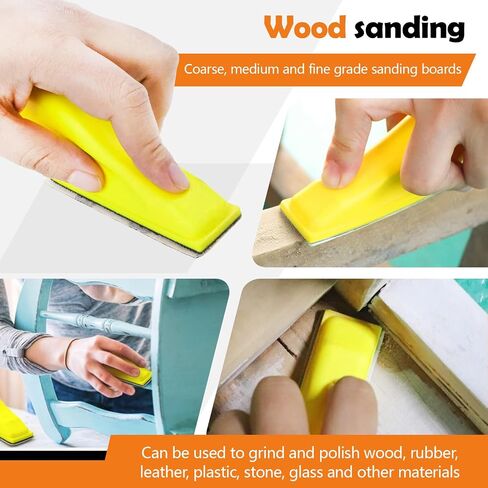 100 PCS Rectangle Micro Sander Kit 3.5" x 1" Detail Sand Paper 10grits Sanding Strip 60 to 2000 Grit Sandpaper Strips Sticky for Wood Metal Craft Tight Narrow Space (Combo 1) in Saudi Arabia