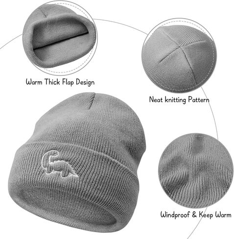 Durio 3 Pack Unisex Toddler Beanie Cute Pattern Baby Winter Hat for Girls Boys Warm Infant Baby Caps Preemie Hats 0-3 Years in Saudi Arabia