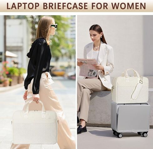 Laptop Briefcase for Women 15.6 Inch Waterproof Laptop Work Bag with Clutch Purse Computer Messenger Bag for Women in Saudi Arabia