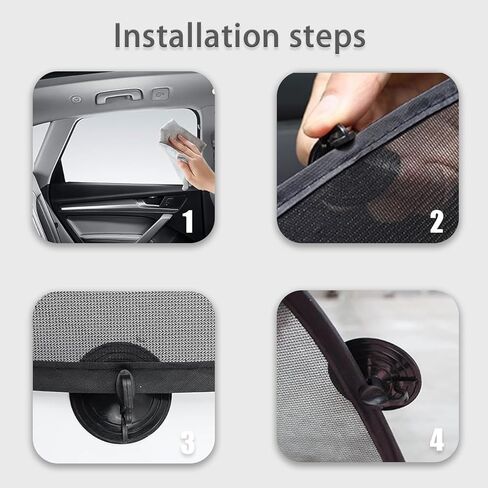 Huli Foldable Car Window Shades for Rear Windshield Breather Mesh Suction Cup Car Window Covers Sun Shade for Car Window Sunburn Protection(Rear Windshield/1Pc) in Saudi Arabia