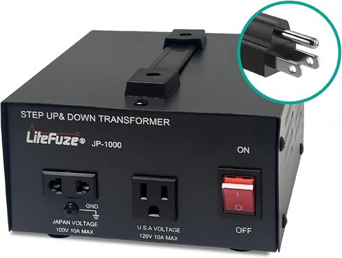 محول جهد كهربائي ياباني بقدرة 3000 وات لأعلى/لأسفل - 100 فولت إلى 120 فولت / 120 فولت إلى 100 فولت محول طاقة ياباني - سلك مؤرض بالكامل معتمد من CE in Kuwait