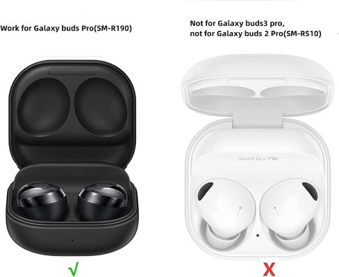 6 أزواج من رؤوس الأذن السيليكون لسماعات Samsung Galaxy Buds Pro، 3 أحجام بديلة من أطراف الأذن المضادة للانزلاق مع شبكة حماية من الغبار لـ Galaxy Buds Pro، زعانف أذن مرنة SM-R190 في علبة الشحن - أسود in Kuwait
