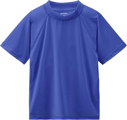 قميص سباحة للفتيات من Rashguard بأكمام قصيرة للأطفال الصغار والشباب، قميص Rashguard المائي بعامل حماية من الأشعة فوق البنفسجية 50+ للسباحة والصيد وعامل حماية من الشمس SPF أرجواني فاتح 5T in Saudi Arabia