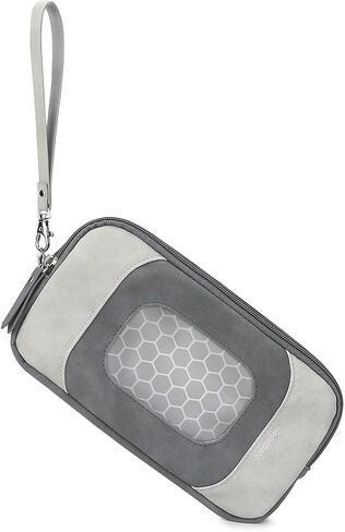 Baby Wipes Dispenser Car Tissue Box Portable Travel Wipes Case Tissue Holder for Car Visor Seat Back or Outdoor (Grey) in Saudi Arabia